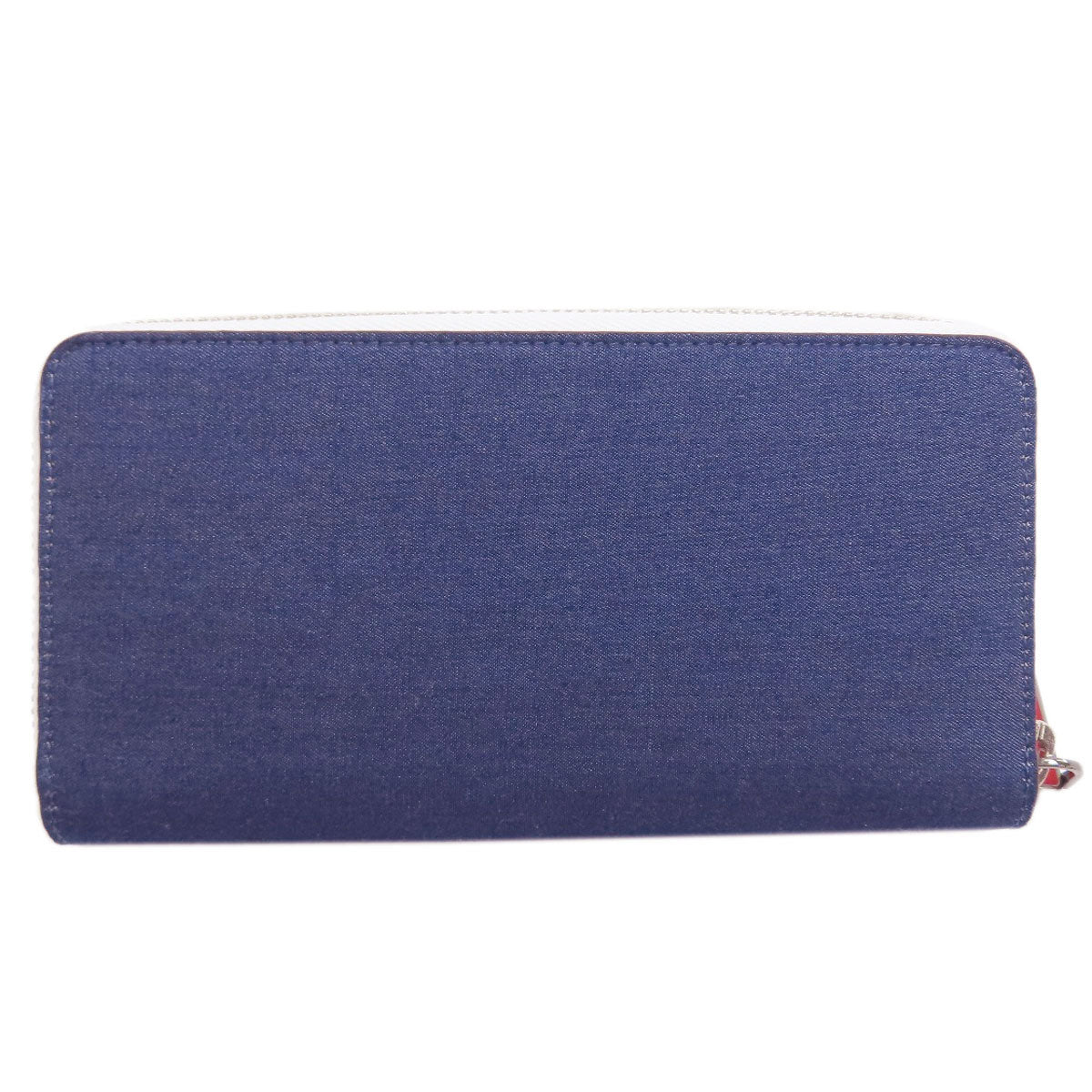 Christian Louboutin Panettone Long wallet (with coin pocket) Denim Ladies [Used]