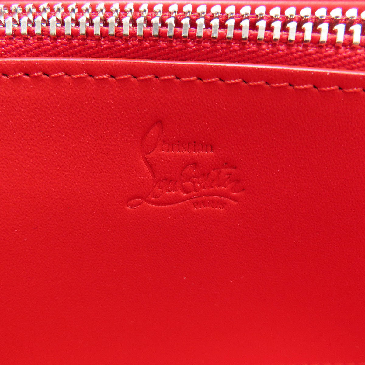 Christian Louboutin Panettone Long wallet (with coin pocket) Denim Ladies [Used]