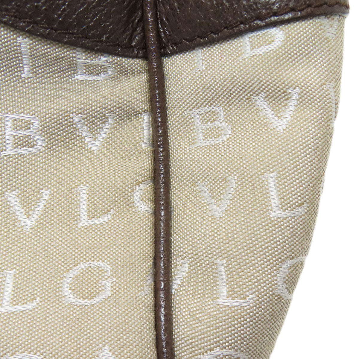 BVLGARI Logo Mania Mini Boston Handbag Canvas Ladies [Used]