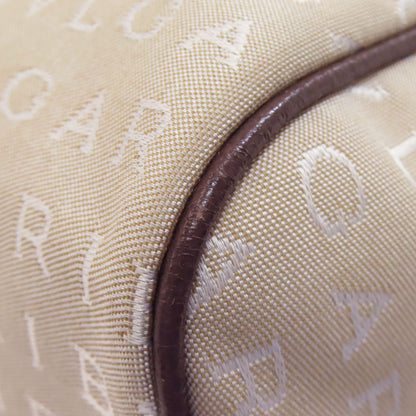 BVLGARI Logo Mania Mini Boston Handbag Canvas Ladies [Used]