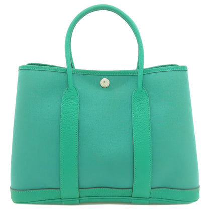 HERMES Garden Party TPM SilverHardware Handbag Towar Officche Ladies [Used]