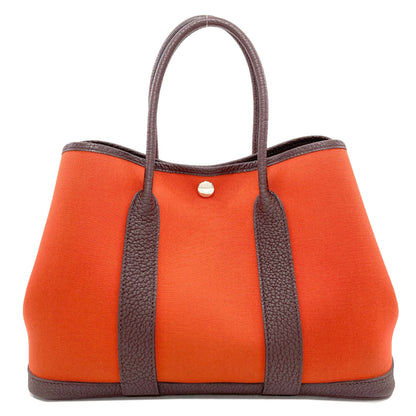 HERMES Garden Party TPM SilverHardware Handbag Towar Officche Ladies [Used]