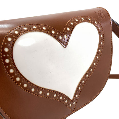 LOEWE Gate Dual Mini Heart Motif Shoulder Bag Calf Ladies [Used]
