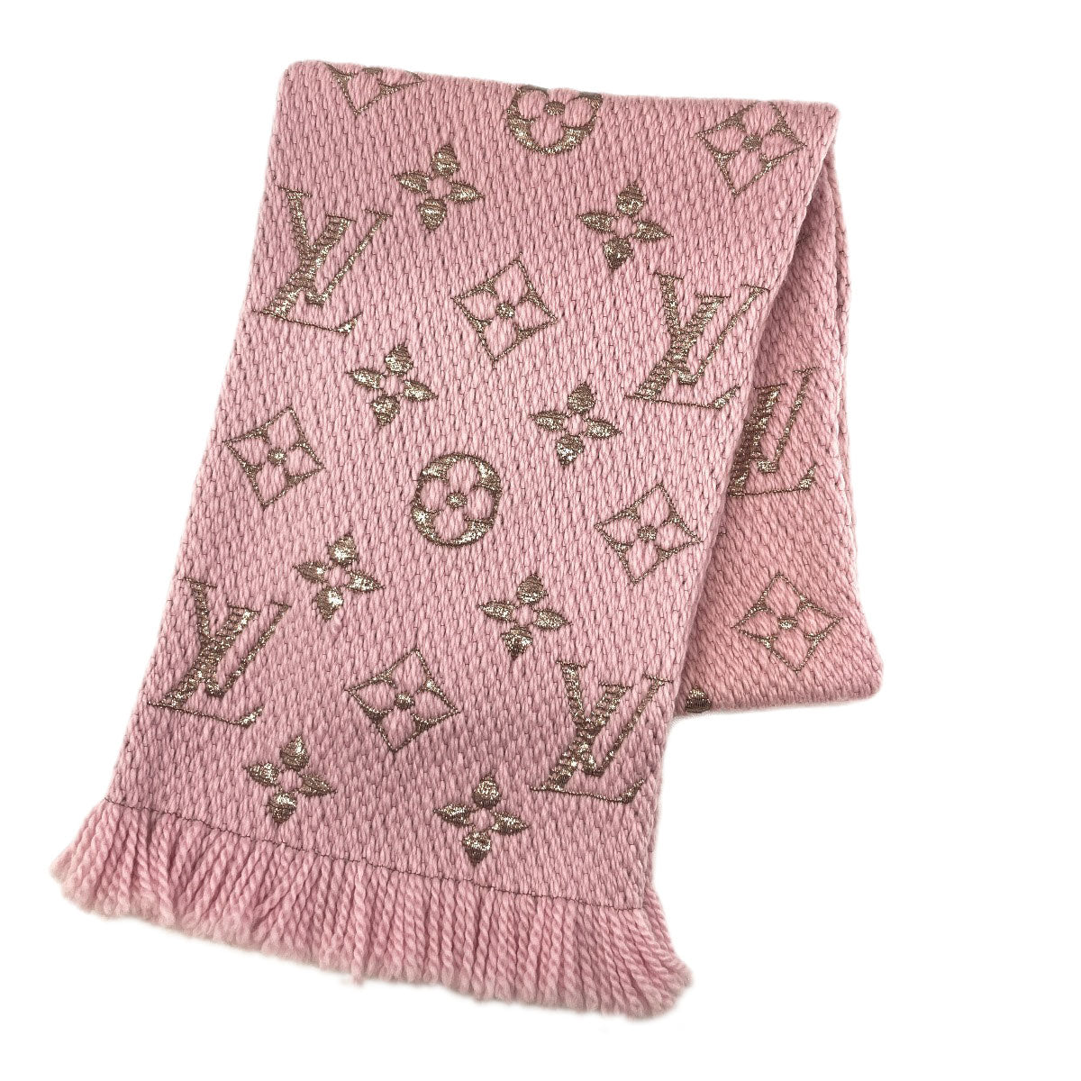 LOUIS VUITTON M70466 Escalp Logo Mania Scarf wool Silk x PolyesterLadies [Used]