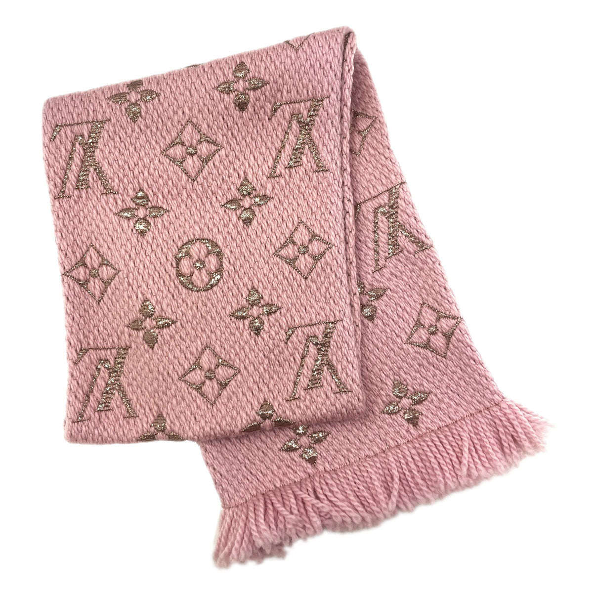 LOUIS VUITTON M70466 Escalp Logo Mania Scarf wool Silk x PolyesterLadies [Used]
