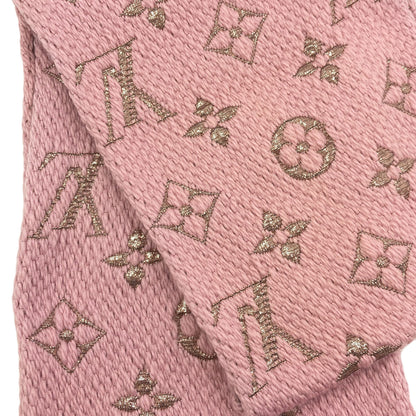 LOUIS VUITTON M70466 Escalp Logo Mania Scarf wool Silk x PolyesterLadies [Used]