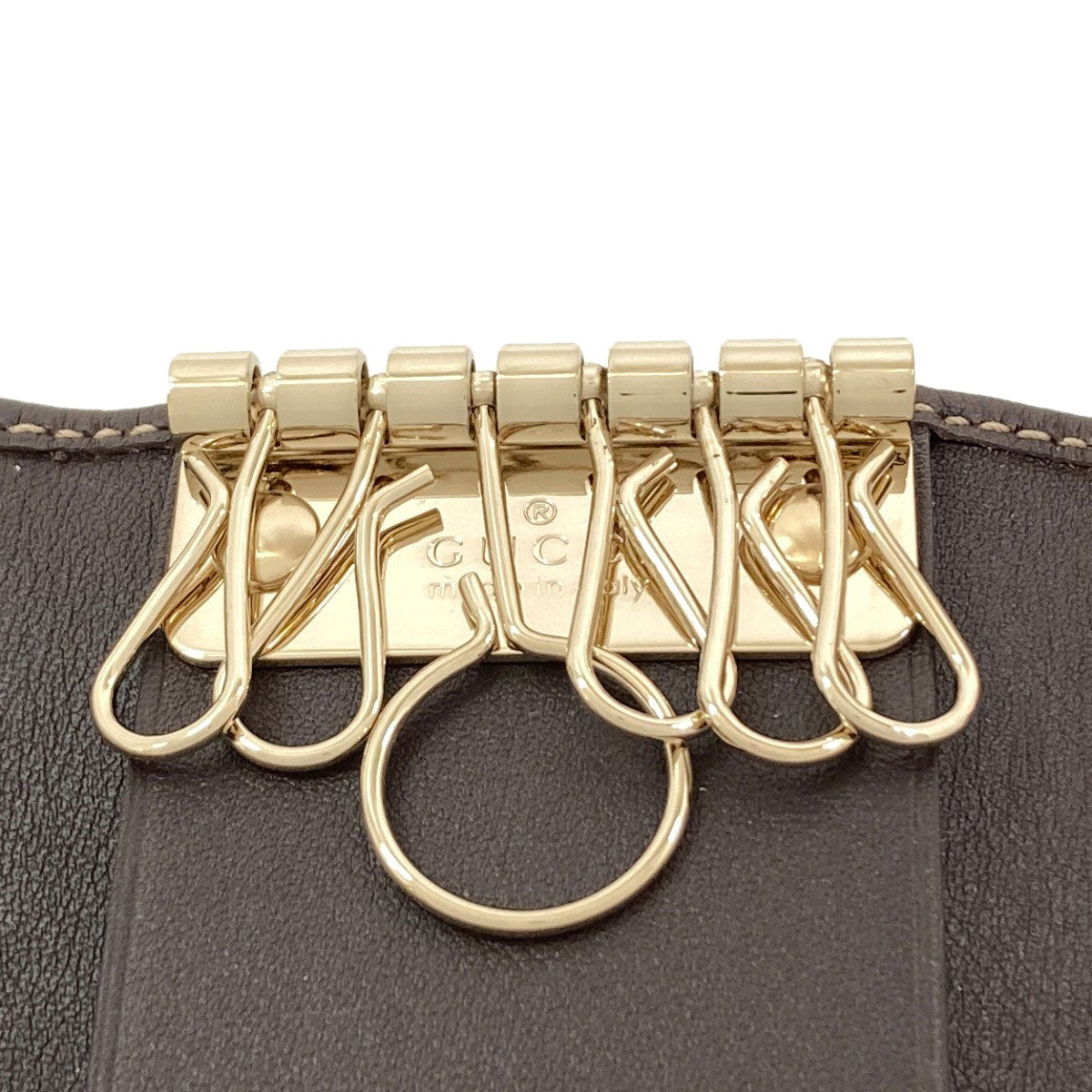 GUCCI 257217 GG Heart key holder Canvas Ladies [Used]