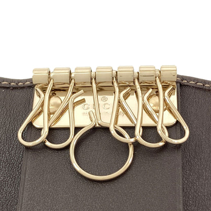 GUCCI 257217 GG Heart key holder Canvas Ladies [Used]