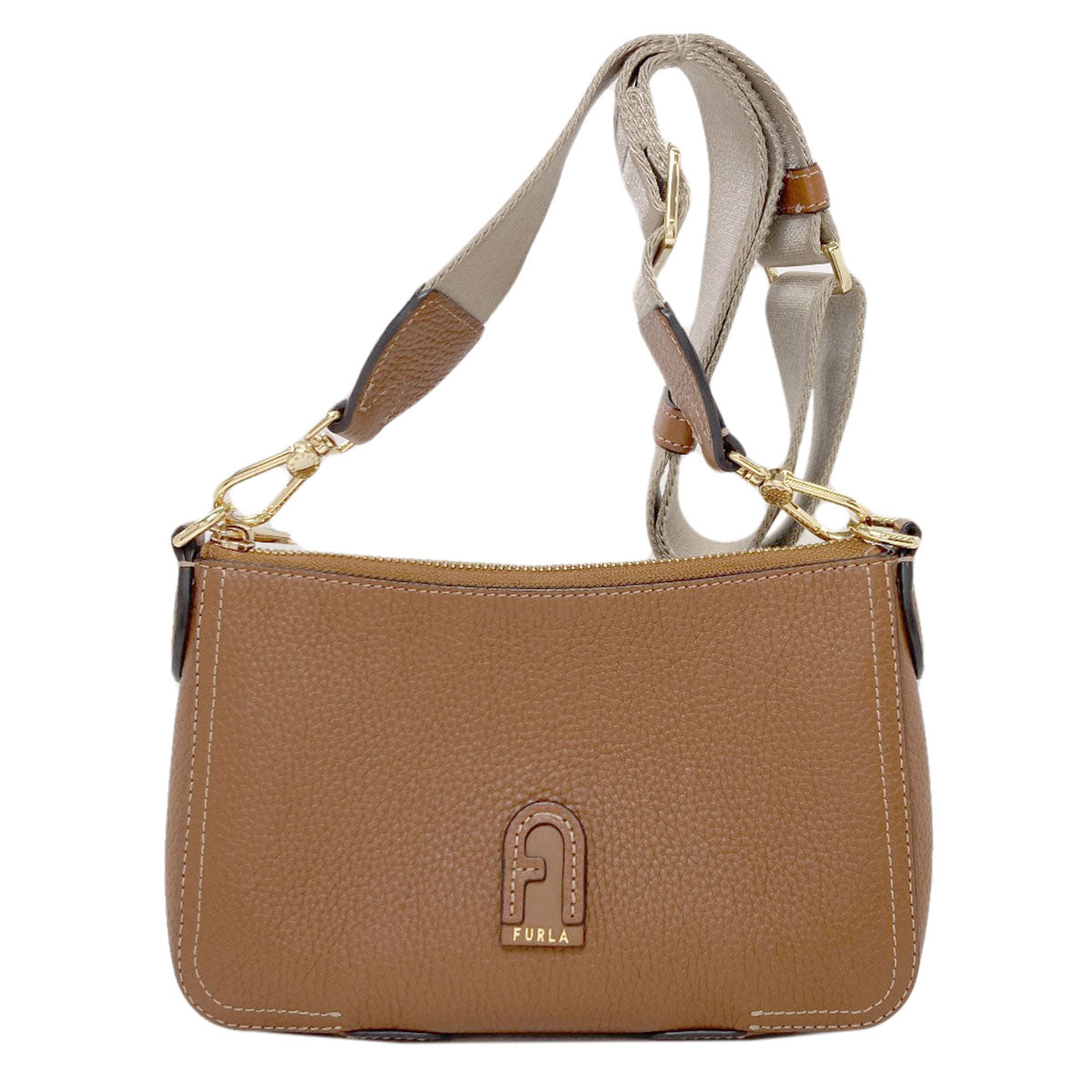 Furla アーチロゴ Shoulder Bag Leather Ladies [Used]