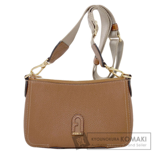 Furla アーチロゴ Shoulder Bag Leather Ladies [Used]
