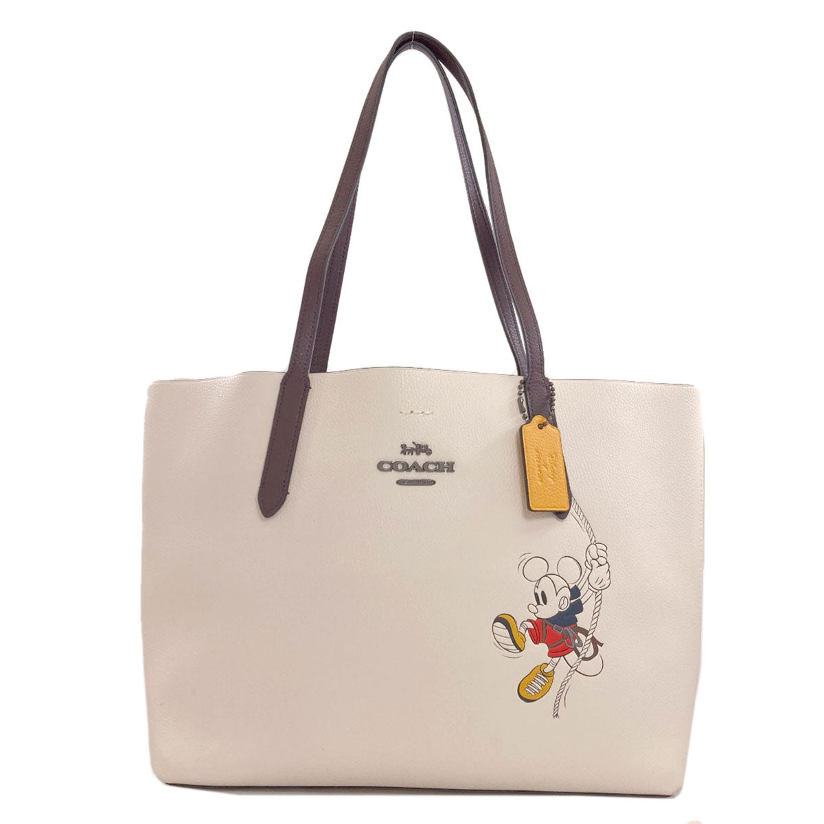 COACH 3740 Disney collaboration Tote Bag Leather Ladies [Used]