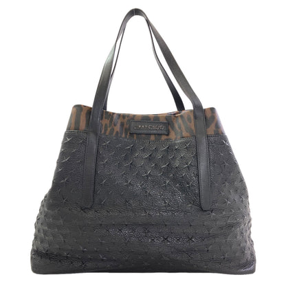 Jimmy Choo Leopard pattern embossed Tote Bag Leather Ladies [Used]