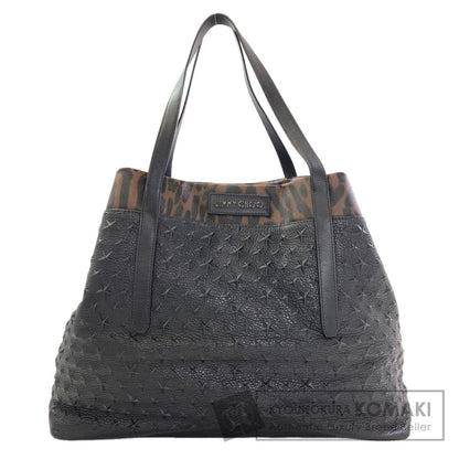 Jimmy Choo Leopard pattern embossed Tote Bag Leather Ladies [Used]