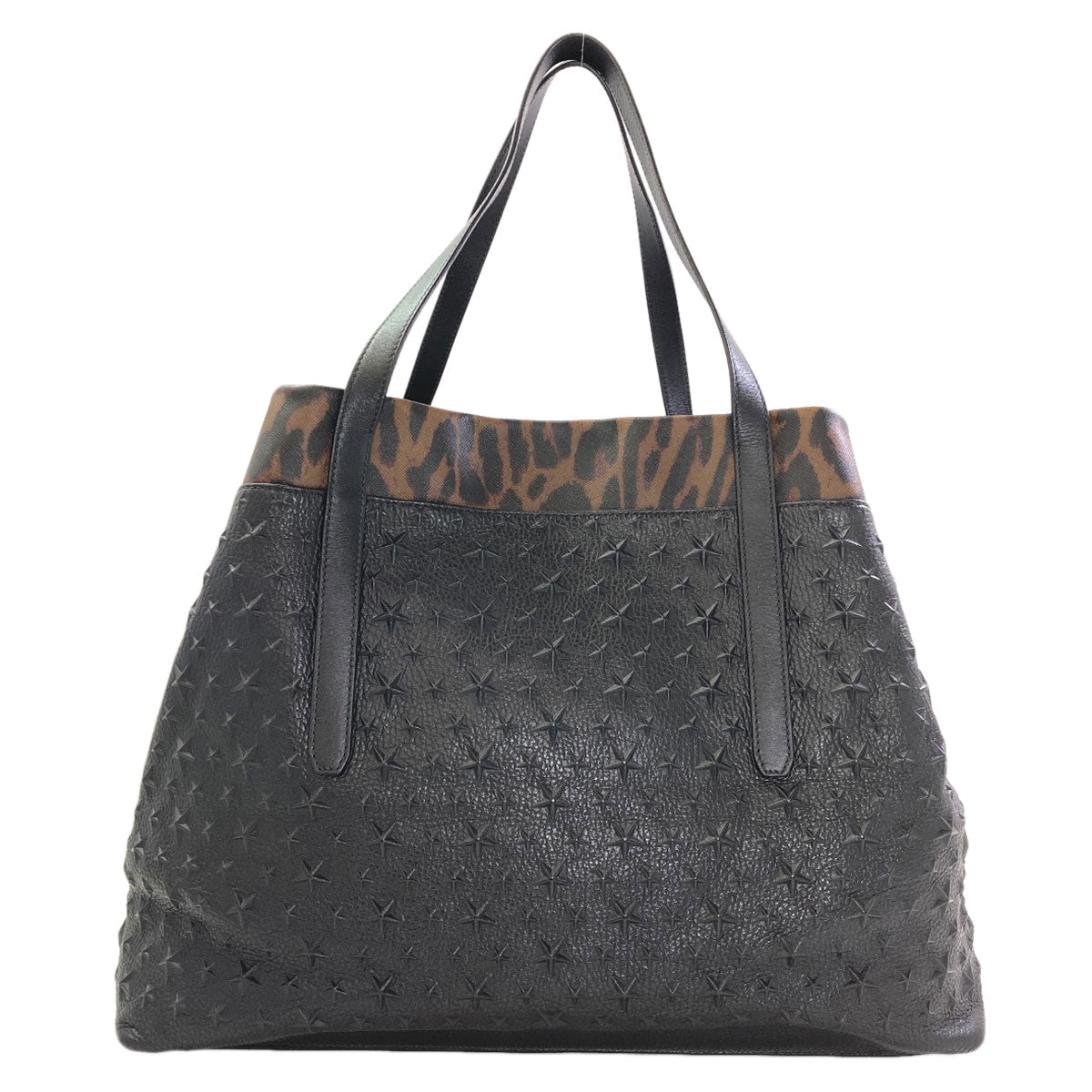 Jimmy Choo Leopard pattern embossed Tote Bag Leather Ladies [Used]