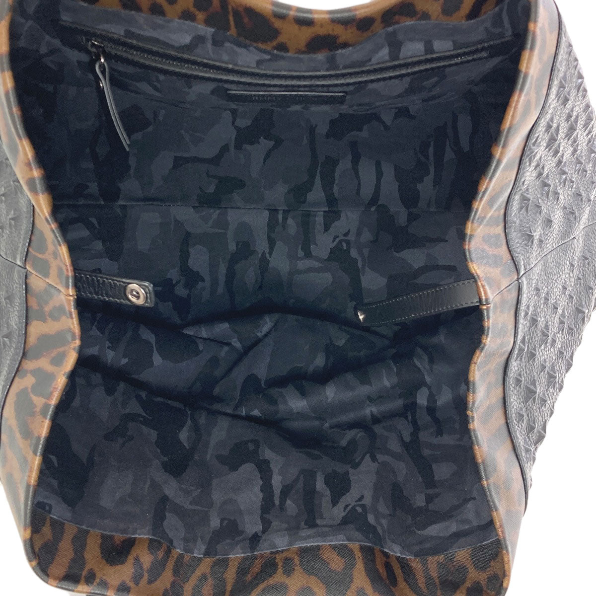 Jimmy Choo Leopard pattern embossed Tote Bag Leather Ladies [Used]