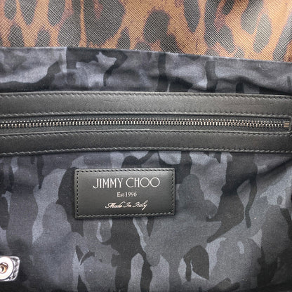 Jimmy Choo Leopard pattern embossed Tote Bag Leather Ladies [Used]