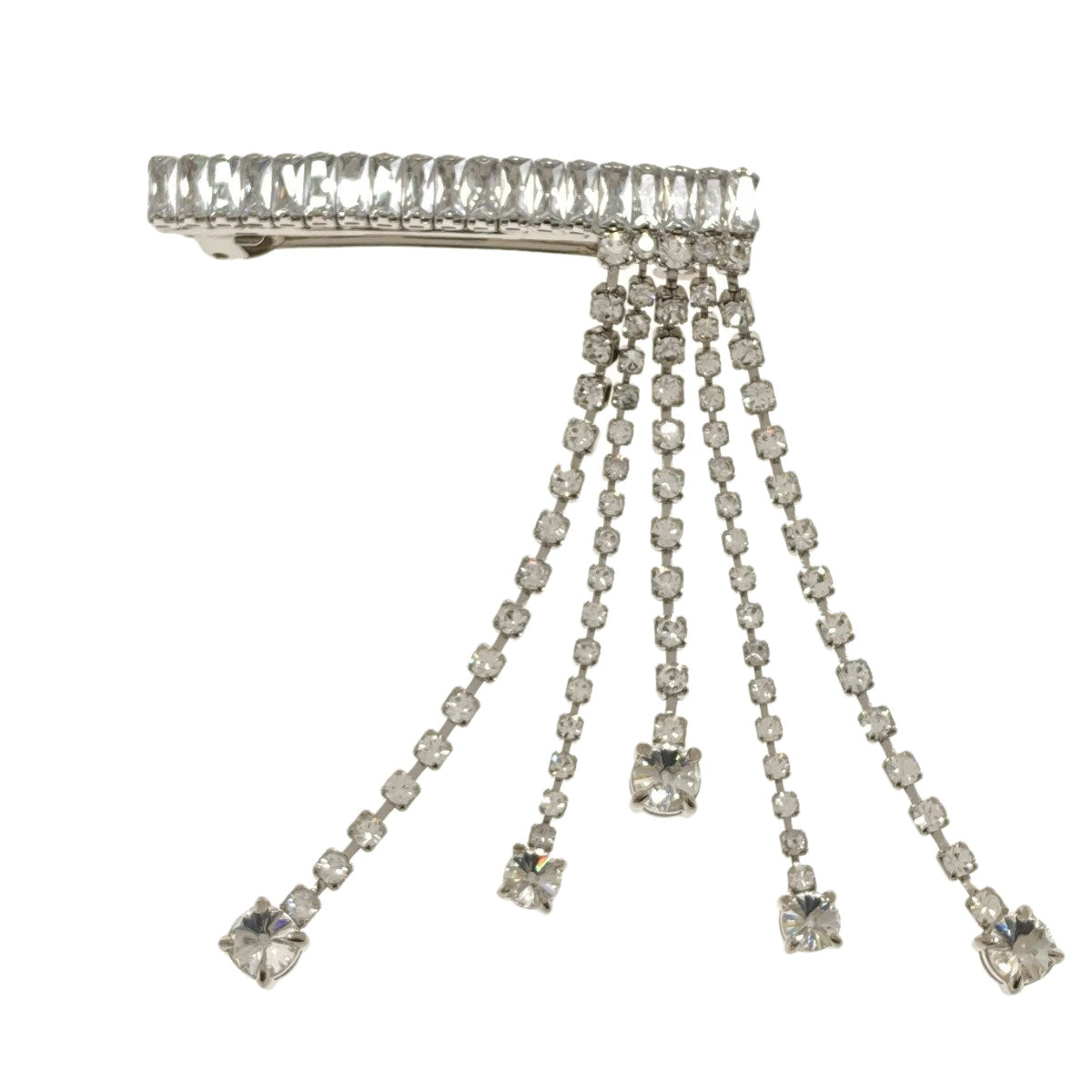 MIUMIU Rhinestone Valletta Metal Ladies [Used]