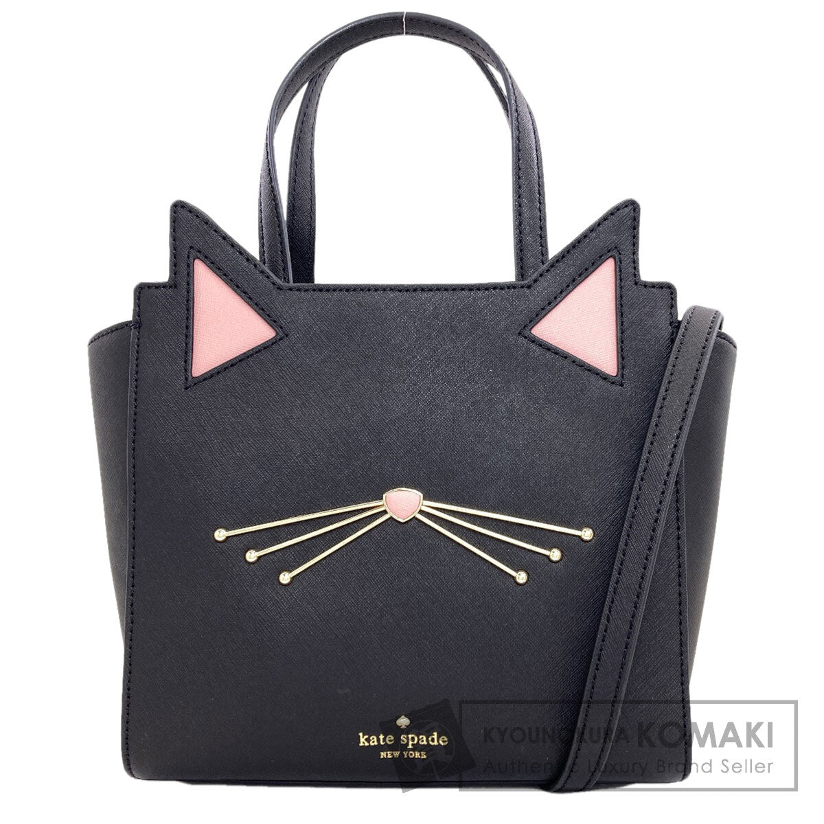 kate spade Cat motif 2-way Handbag PVC Ladies [Used]