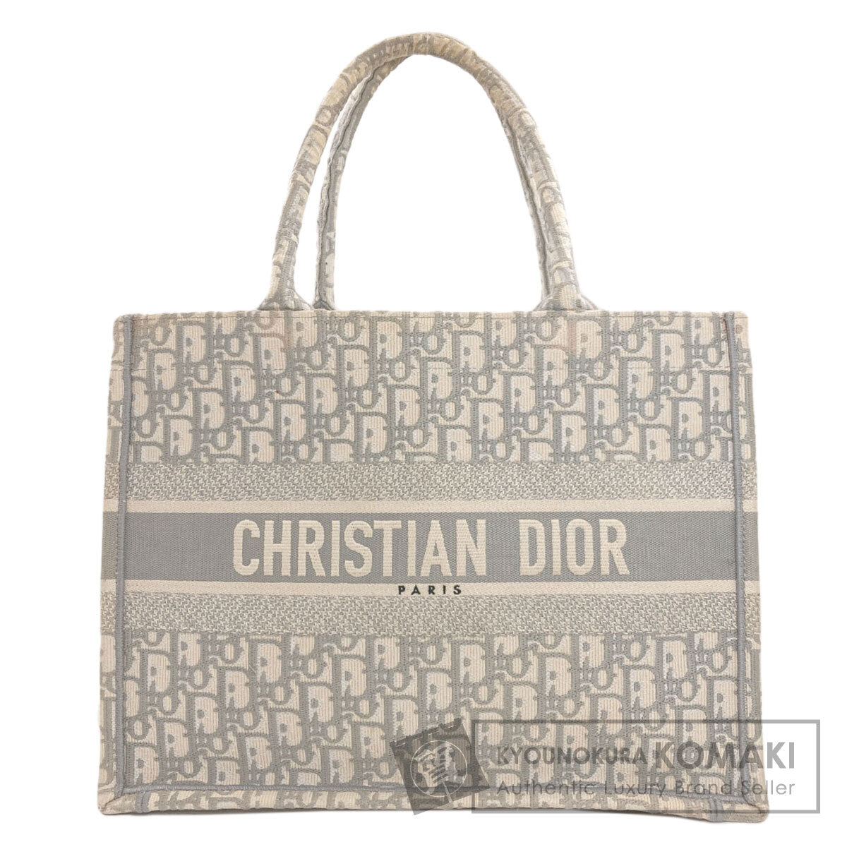 CHRISTIAN DIOR Book tote Tote Bag Canvas Ladies [Used]