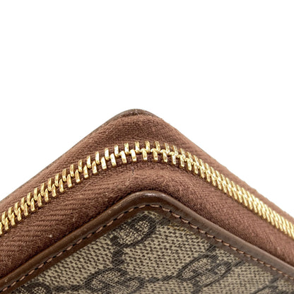 GUCCI 621889 Zip Around Horsebit GG Supreme Long wallet (with coin pocket) PVC Ladies [Used]