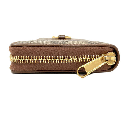 GUCCI 621889 Zip Around Horsebit GG Supreme Long wallet (with coin pocket) PVC Ladies [Used]