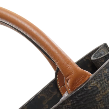 CELINE Vertical Cabas Triomphe 2WAY Handbag PVC Ladies [Used]