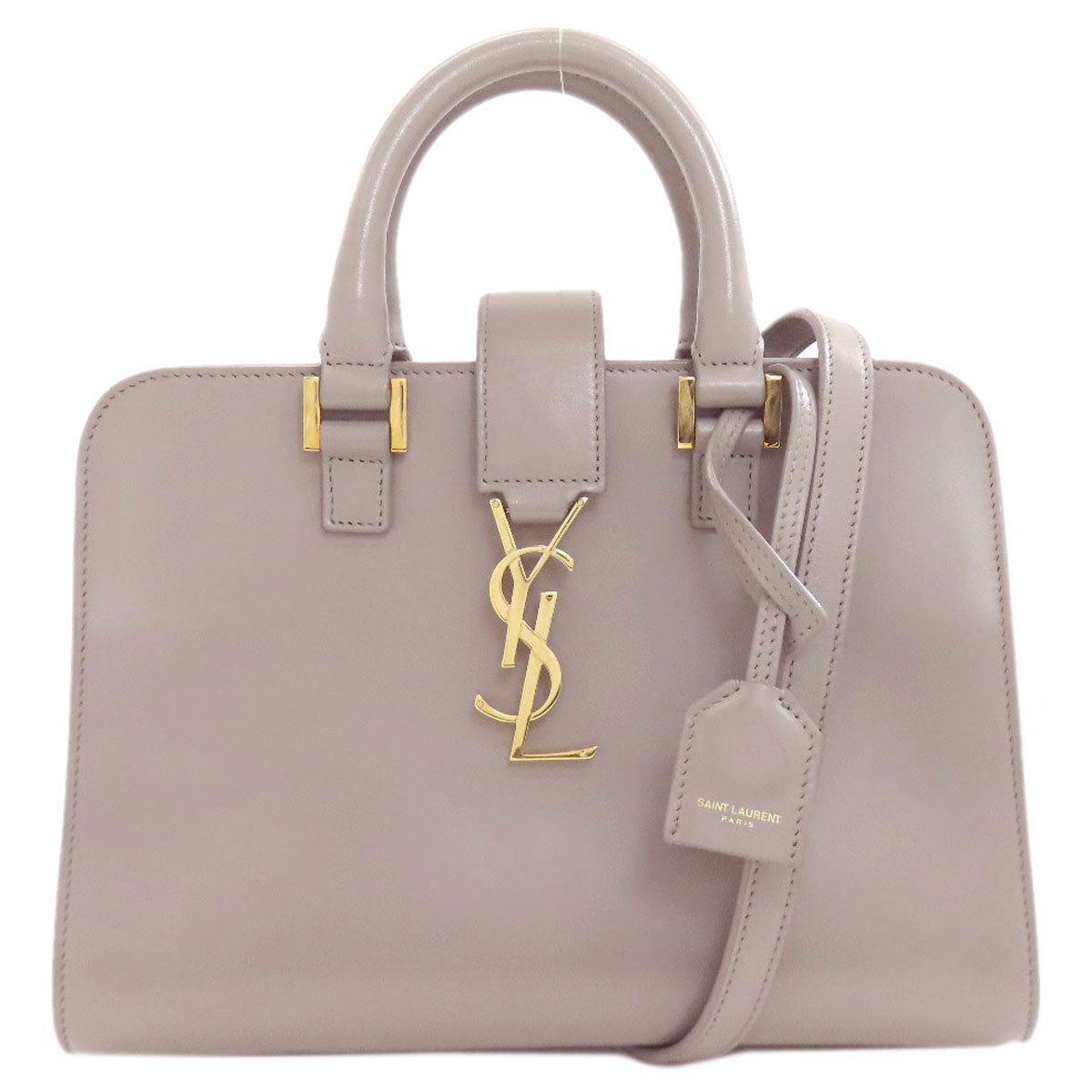YVES SAINT LAURENT Baby Kabas 2WAY Handbag Calf Ladies [Used]