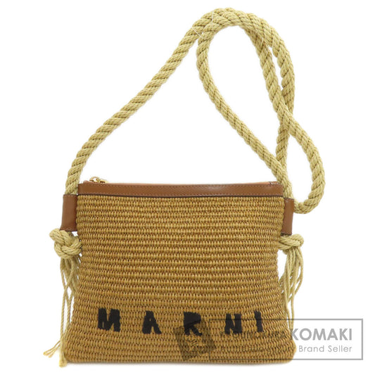 MARNI Tropicália Marcel Zip Pouch Shoulder Bag Raffia Ladies [Used]