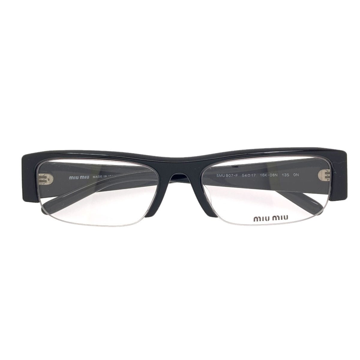 MIUMIU Half rim glasses Plastic Ladies [Used]