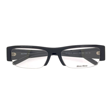 MIUMIU Half rim glasses Plastic Ladies [Used]
