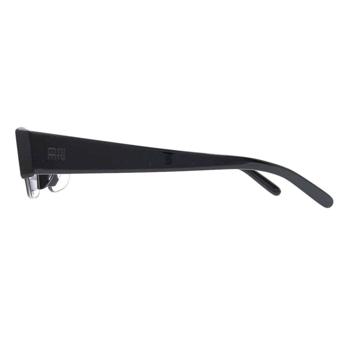 MIUMIU Half rim glasses Plastic Ladies [Used]