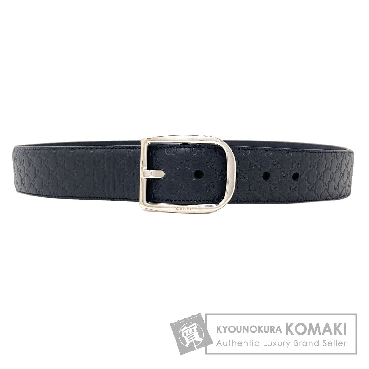 GUCCI 449716 Outlet GG Signature Guccissima belt Leather mens [Used]