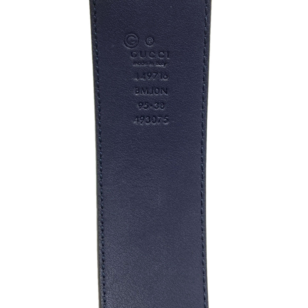 GUCCI 449716 Outlet GG Signature Guccissima belt Leather mens [Used]