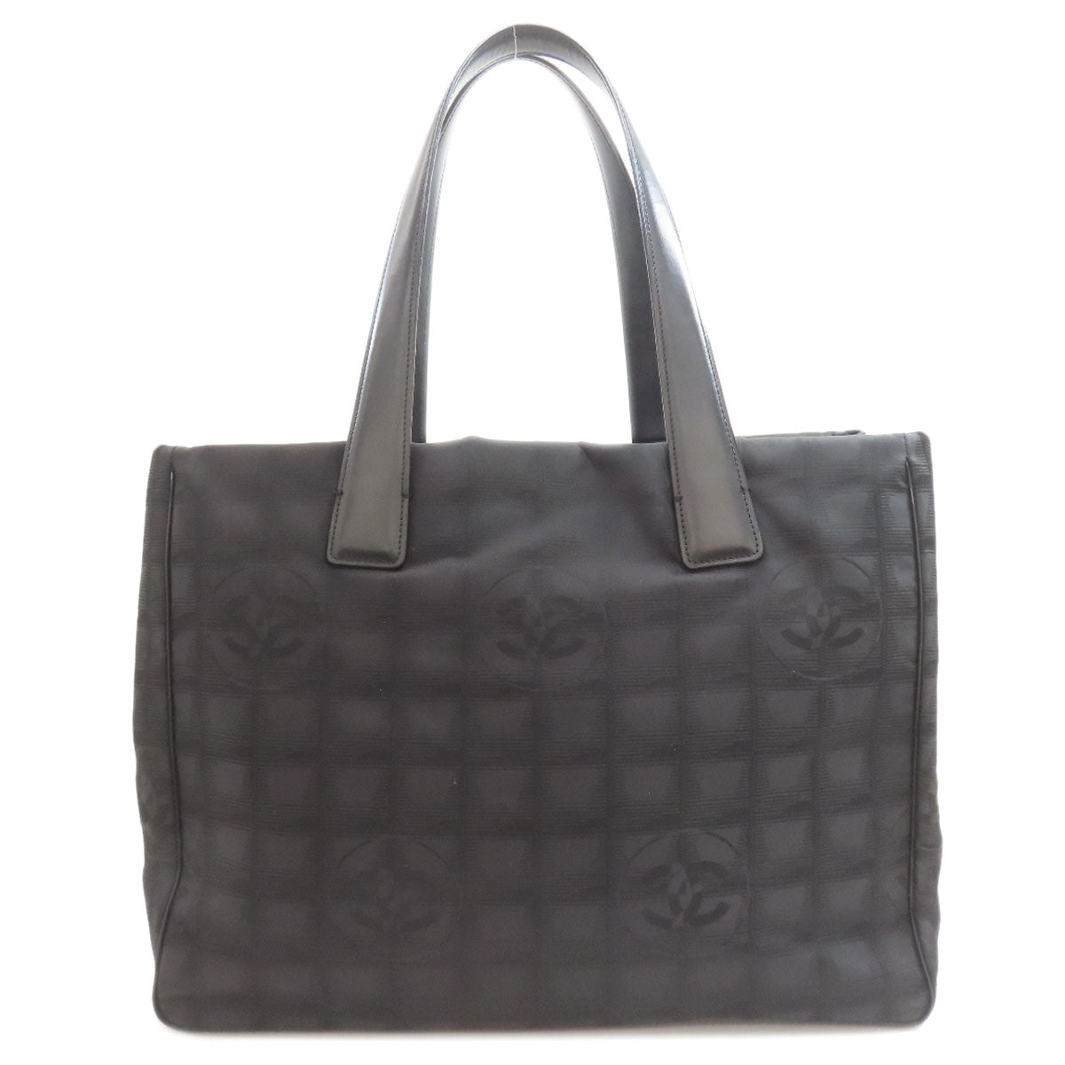 CHANEL New Travel Line MM Tote Bag Nylon jacquard Ladies [Used]