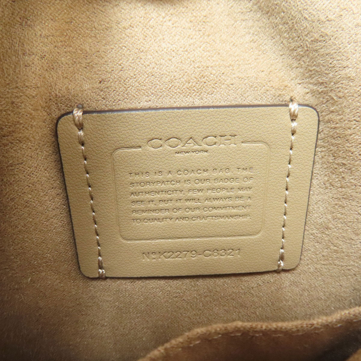 COACH C8321 North South Ronnie Signature Shoulder Bag Canvas LeatherLadies [Used]