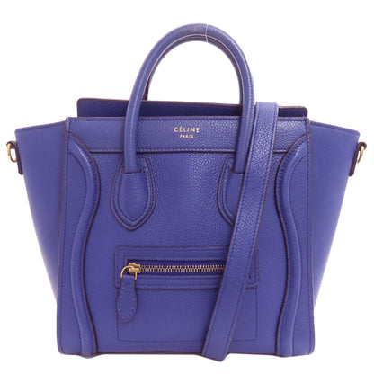 CELINE Luggage nano 2 WAY Handbag Calf Ladies [Used]