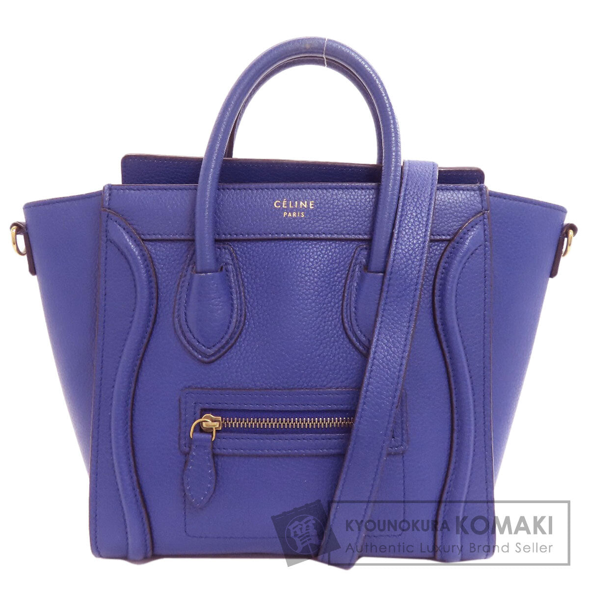 CELINE Luggage nano 2 WAY Handbag Calf Ladies [Used]