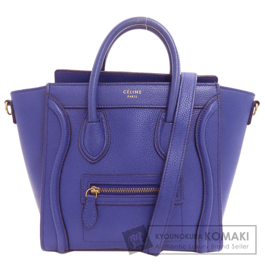 CELINE Luggage nano 2 WAY Handbag Calf Ladies [Used]
