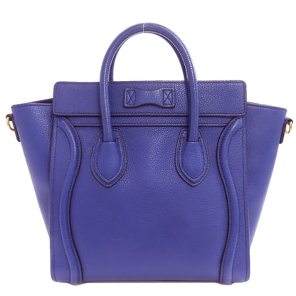 CELINE Luggage nano 2 WAY Handbag Calf Ladies [Used]