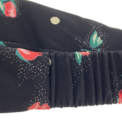 MIUMIU Hairband and Scrunchie 2-Piece Set, Rose Print hair accessory cloth Ladies [Used]