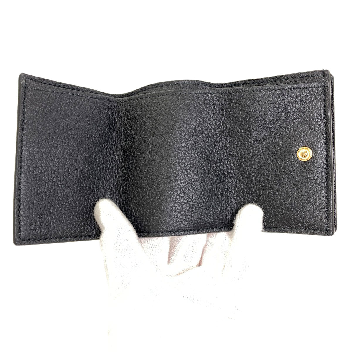 GUCCI 736151 Compact wallet Tri-fold wallet (with Coin Pocket) Leather Ladies [Used]