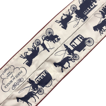 HERMES Twilly: A journey through Paris de Toujours on wheels Scarf Silk Ladies [Used]