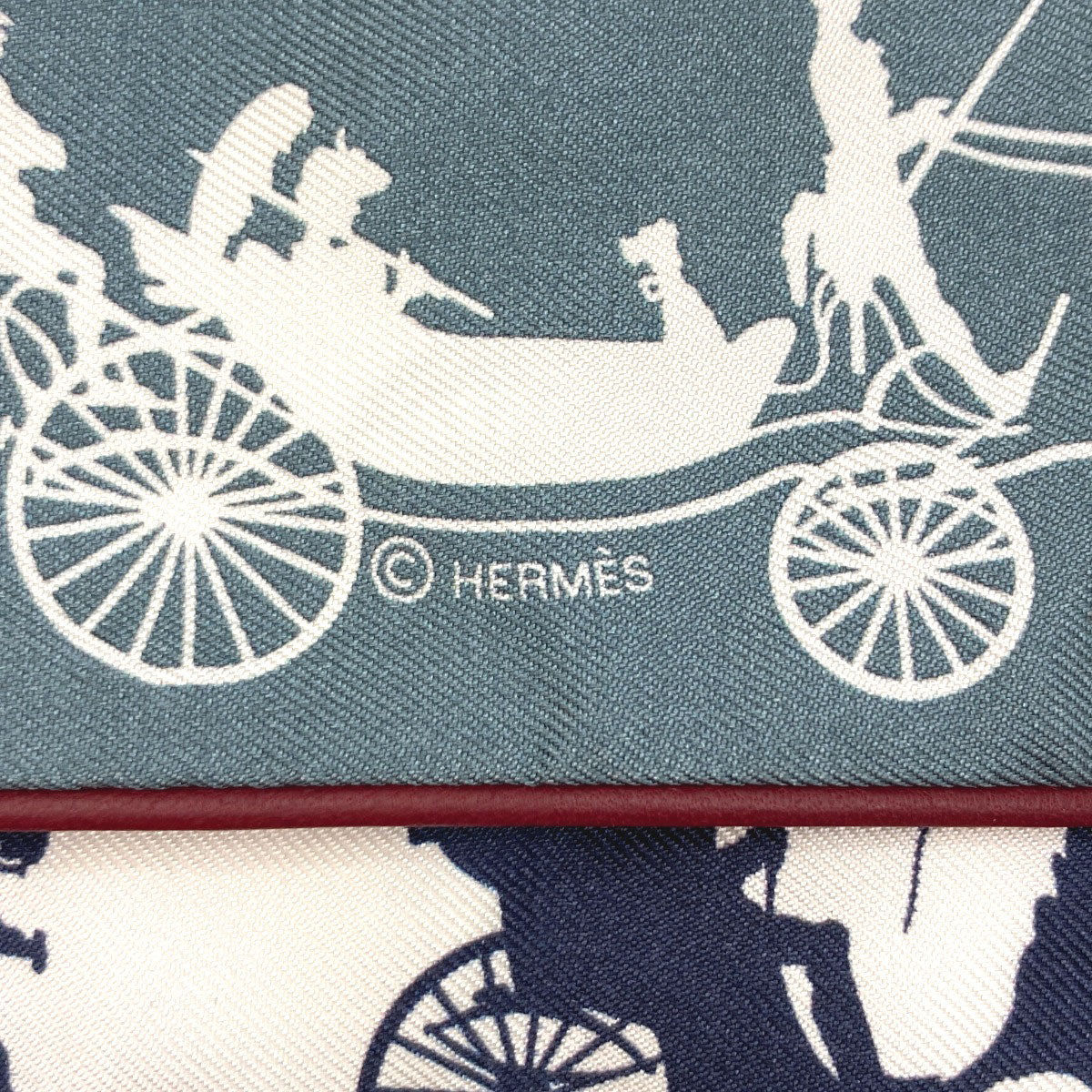 HERMES Twilly: A journey through Paris de Toujours on wheels Scarf Silk Ladies [Used]