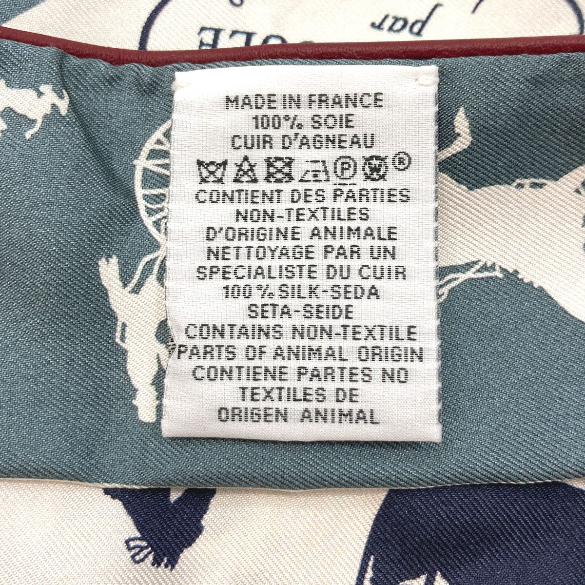 HERMES Twilly: A journey through Paris de Toujours on wheels Scarf Silk Ladies [Used]