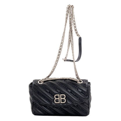 BALENCIAGA BB Logo ChainShoulder Shoulder Bag Calf Ladies [Used]