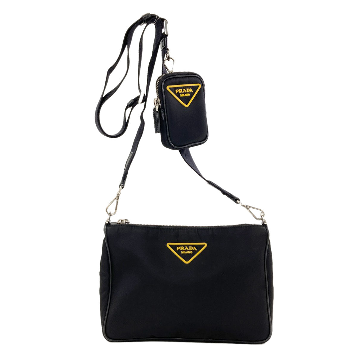 PRADA Triangle logo Shoulder Bag Nylon Ladies [Used]