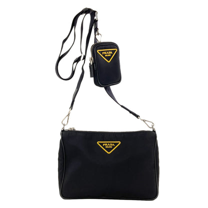 PRADA Triangle logo Shoulder Bag Nylon Ladies [Used]