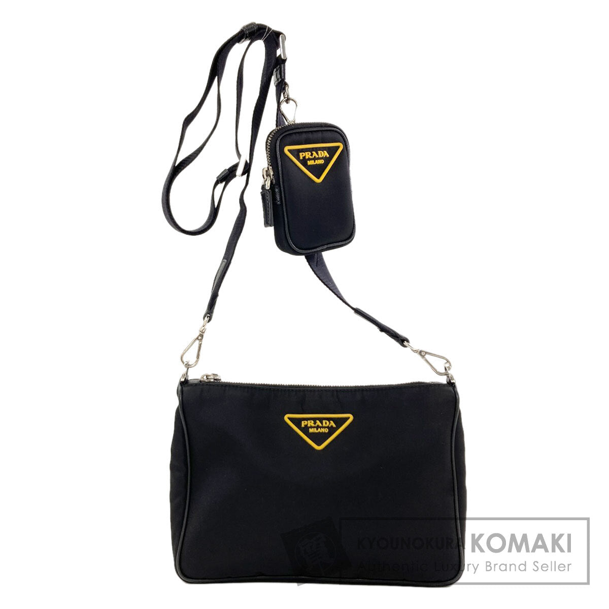 PRADA Triangle logo Shoulder Bag Nylon Ladies [Used]