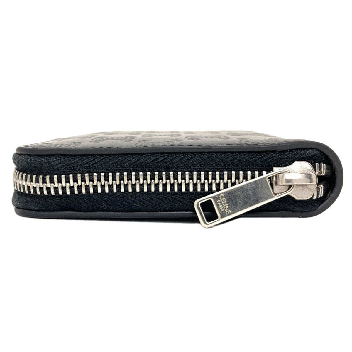 CELINE Triomphe Long wallet (with coin pocket) Leather Ladies [Used]