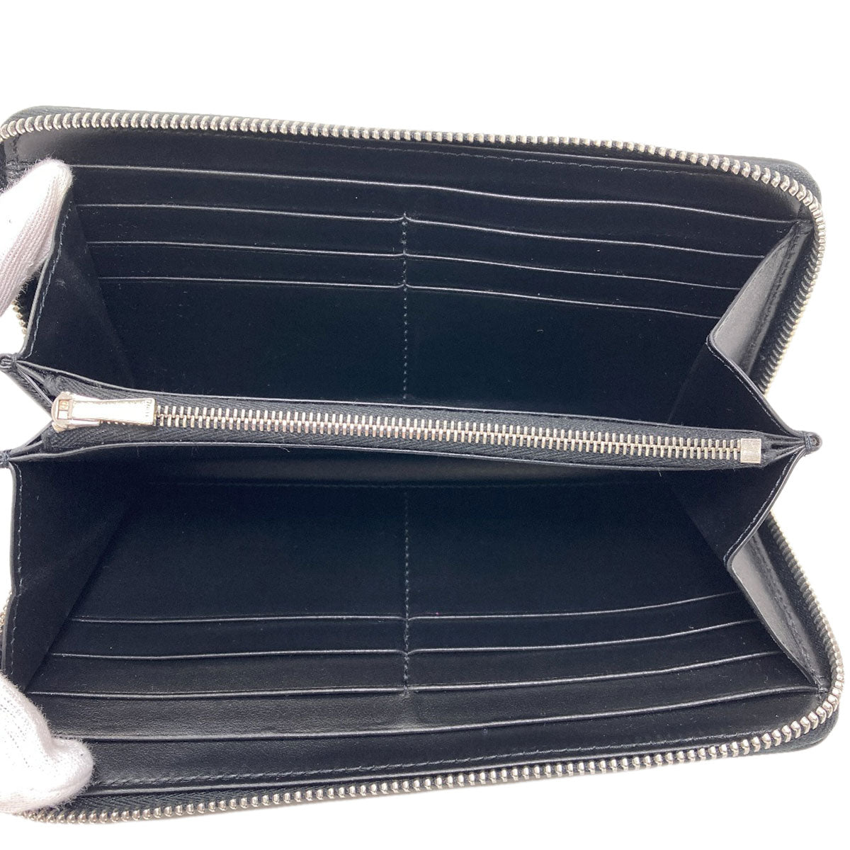 CELINE Triomphe Long wallet (with coin pocket) Leather Ladies [Used]